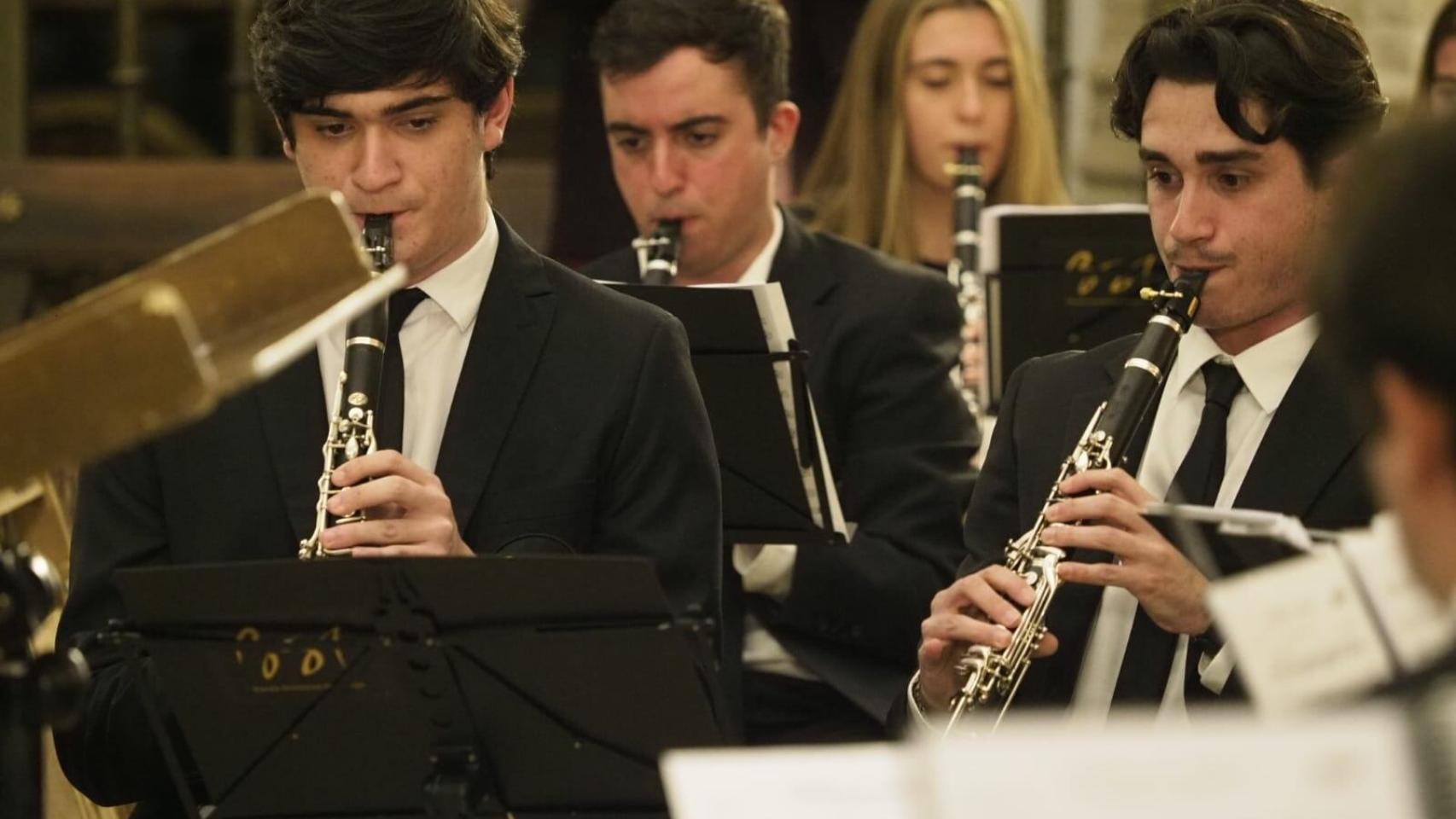 La BSA en uno de sus últimos conciertos en la Iglesia de Santiago