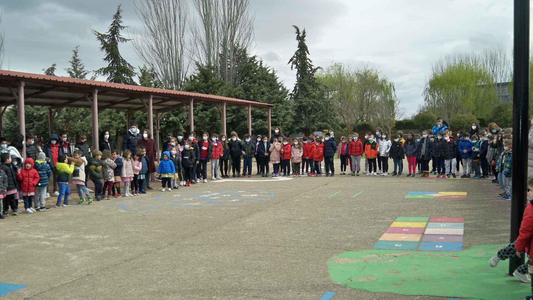 Escolares del Colegio Martín Gaite de Santa Marta de Tormes