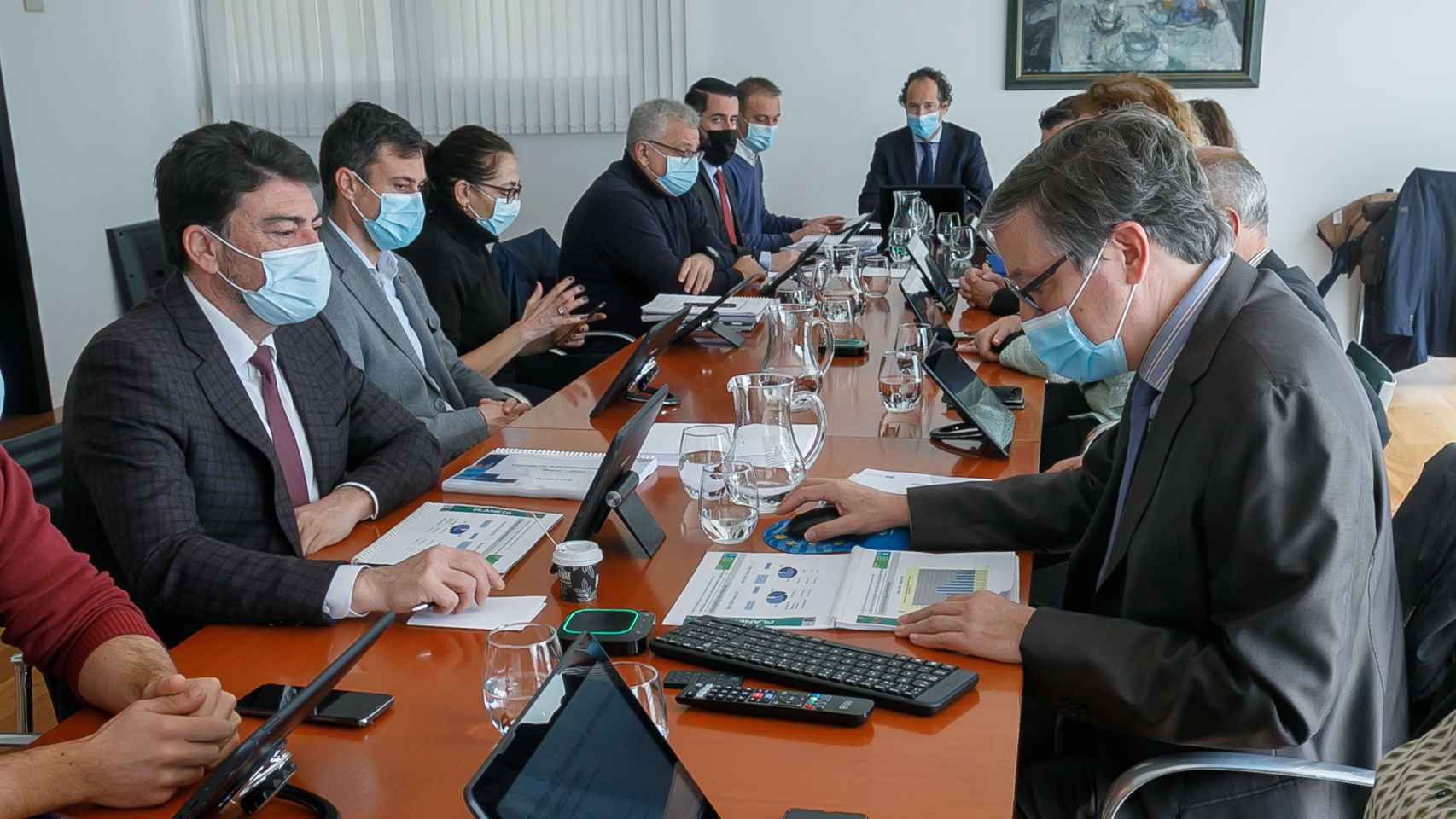 El Consejo de Administración de Aguas de Alicante celebrado hoy.