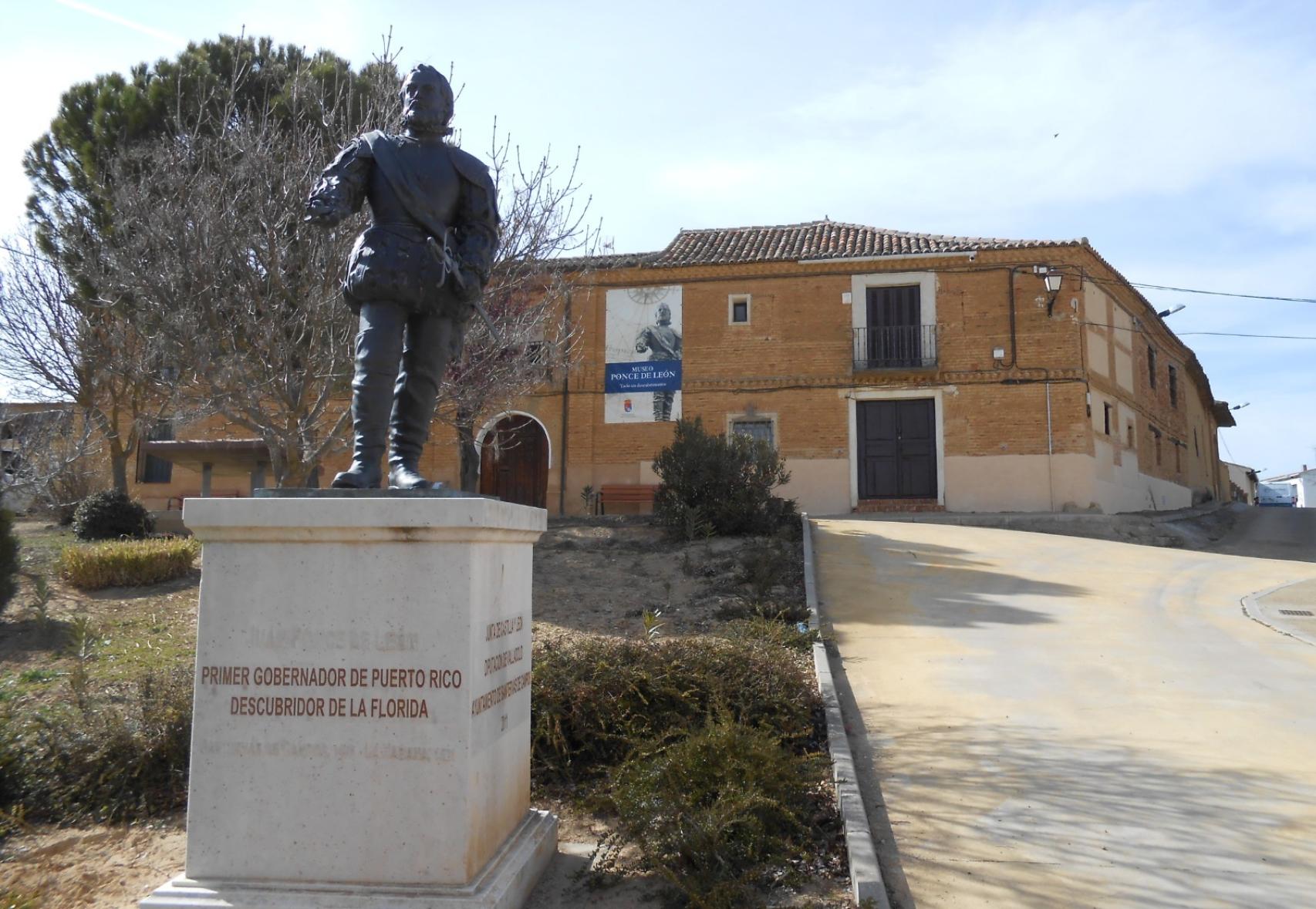 Monumento a Juan Ponce de León en Santervás de Campos (Valladolid). Foto: Ayto. de Santervás.