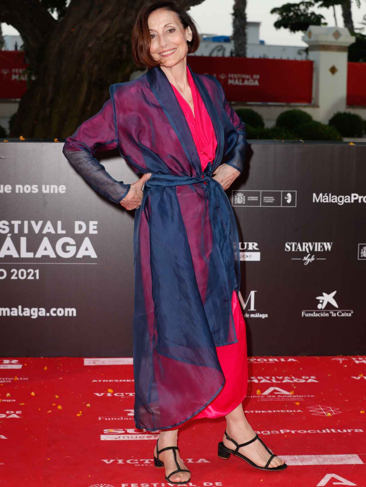 La actriz Carme Elías posando durante el Festival de Málaga en junio de 2021.