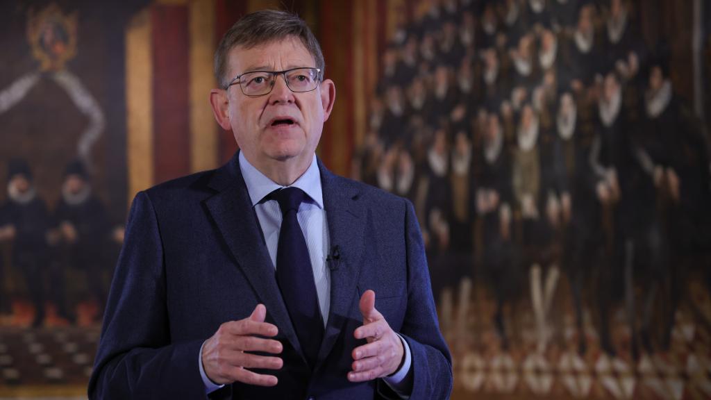 Ximo Puig, en el Palau de la Generalitat Valenciana. EE