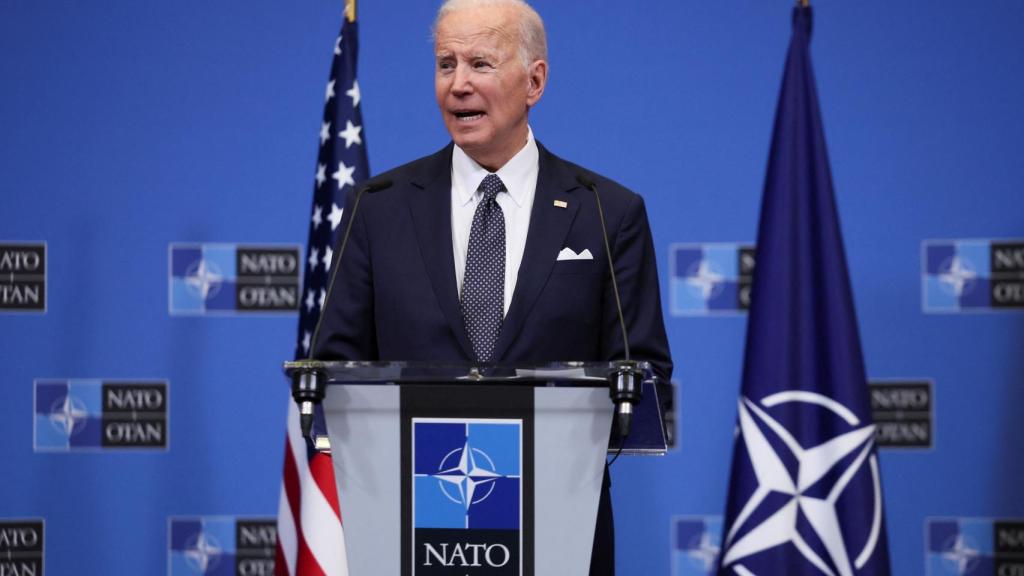 Joe Biden, este jueves en la cumbre de la OTAN en Bruselas.