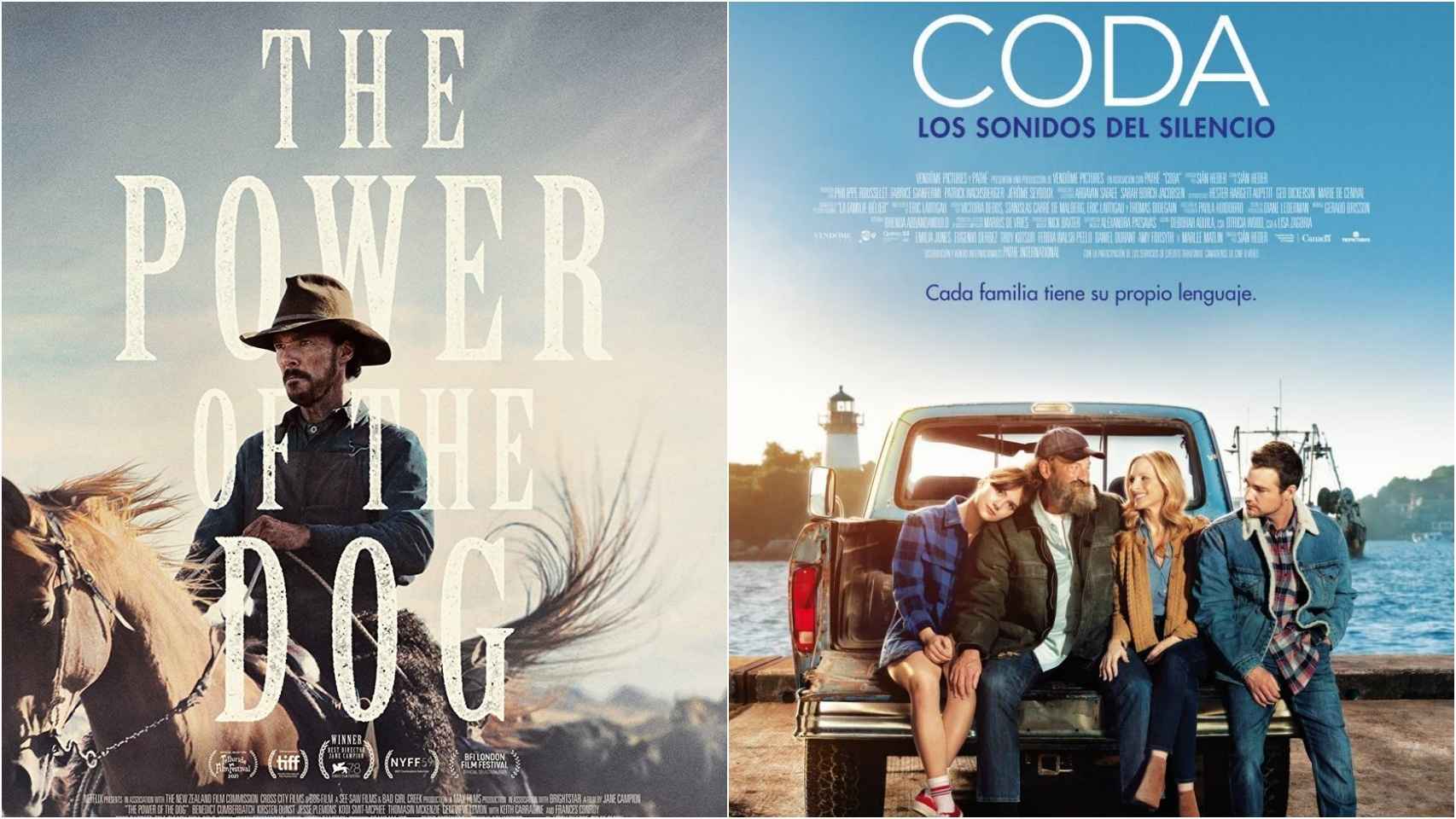 Netflix vs. Apple TV+ con 'El poder del perro' y 'CODA: Los sonidos del silencio'