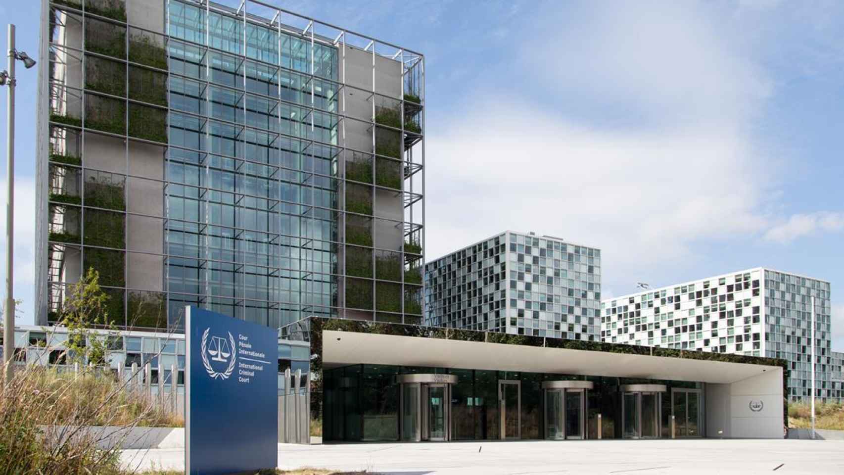 La sede del Tribunal Penal Internacional en La Haya, Países Bajos.