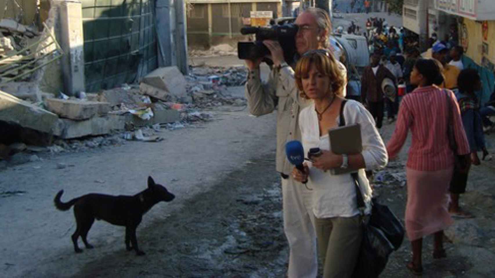 Almudena Ariza en Haití.