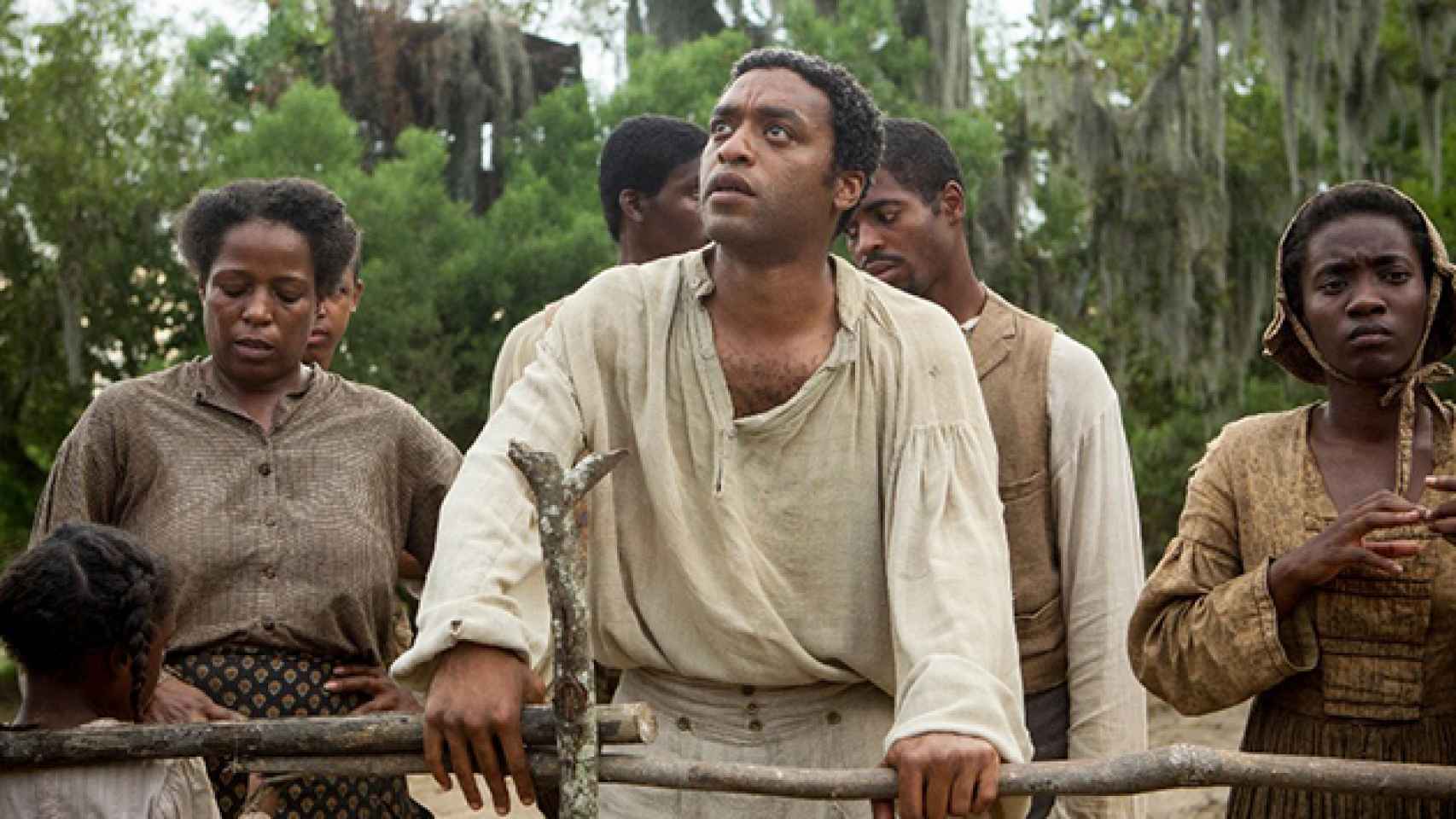 Chiwetel Ejiofor en un ftograma de '12 años de esclavitud'