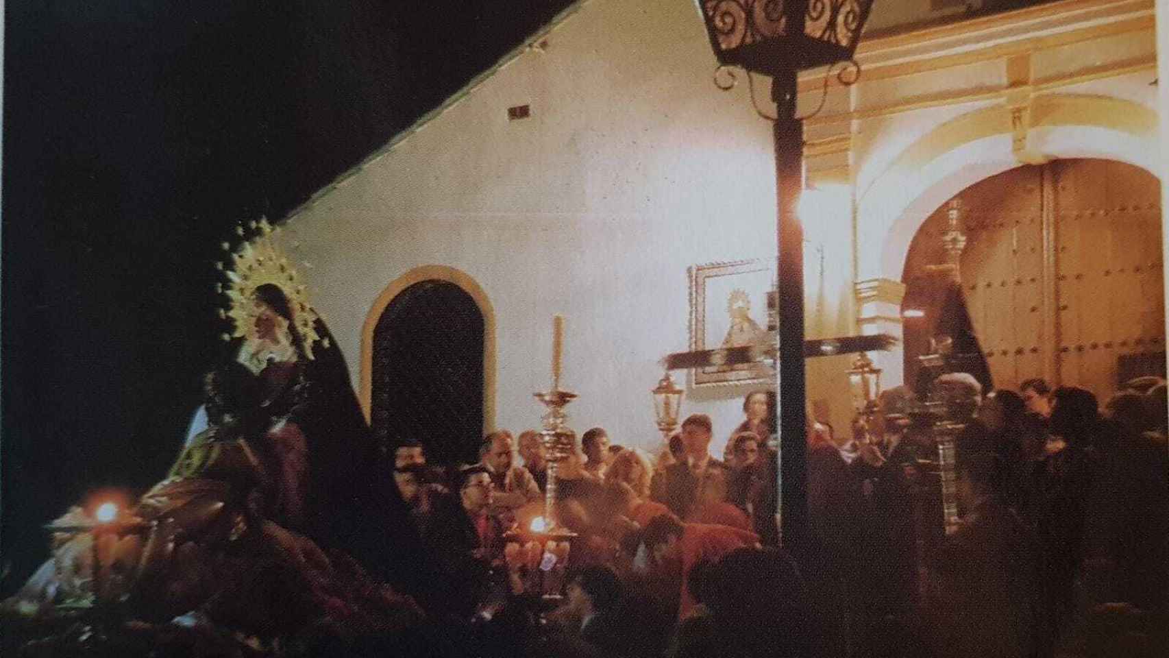 Vía-crucis de antorchas del Monte Calvario en 1994.