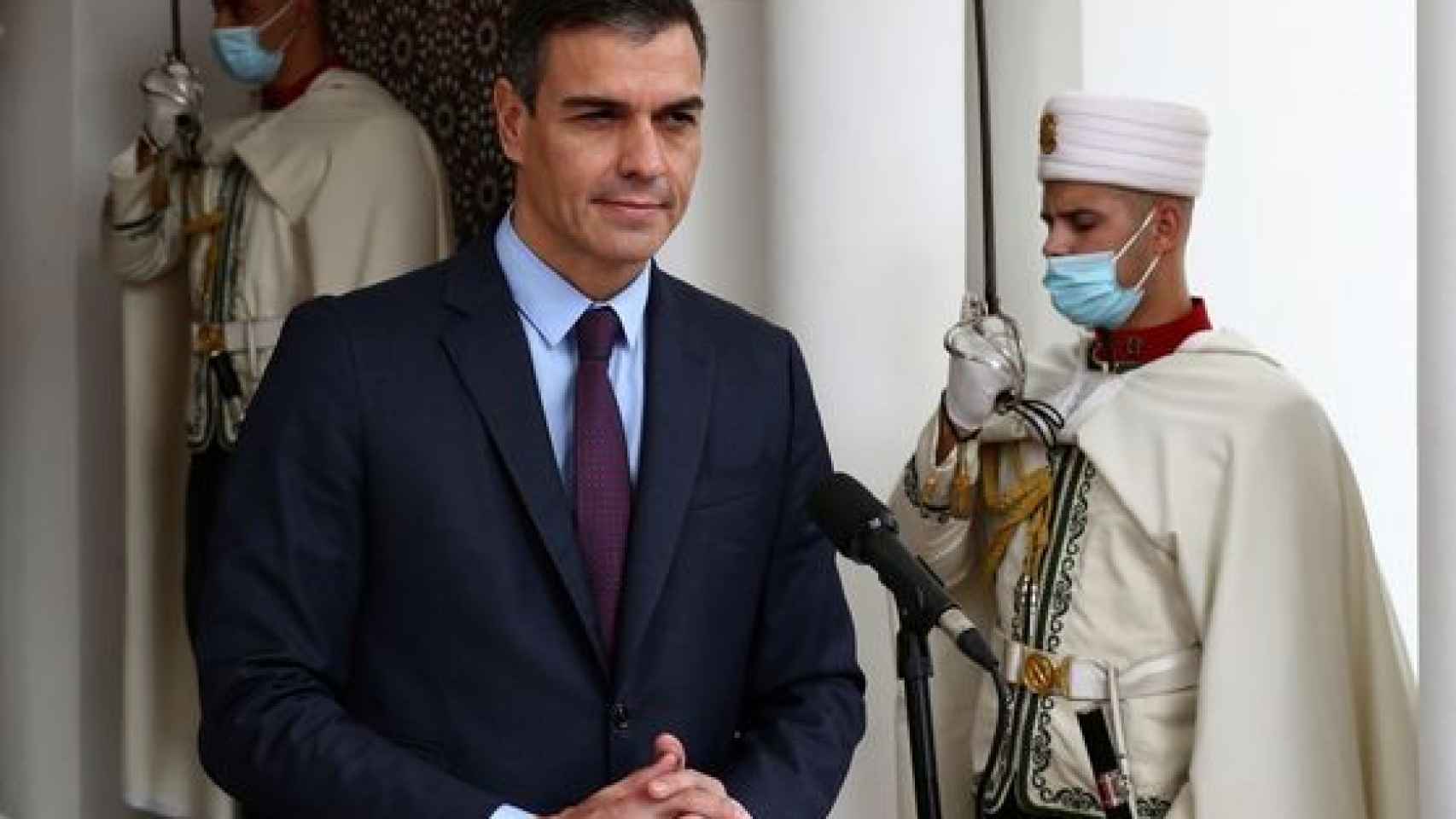 Pedro Sánchez, en una visita a Argel en 2020.