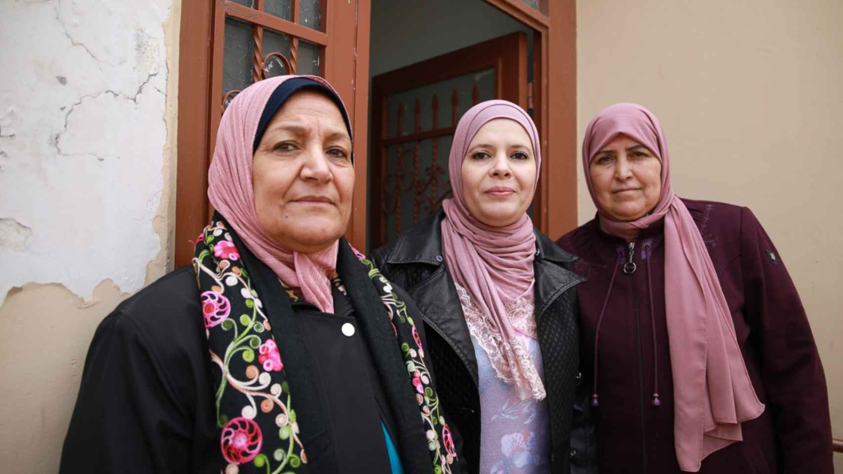 Tres mujeres palestinas.
