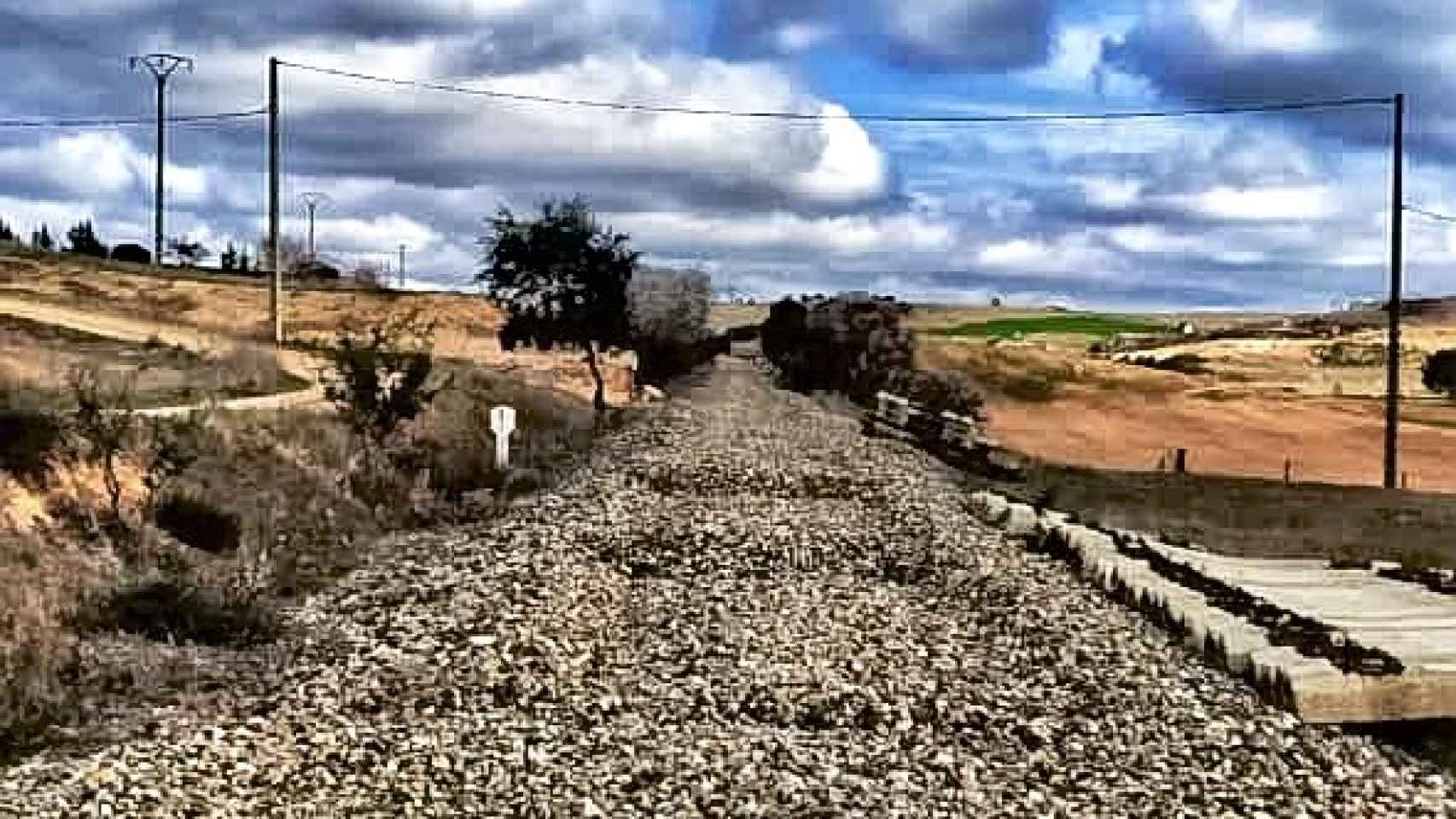 El tramo ferroviario entre Valorio y La Hiniesta
