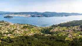 Panorámica de la ría de Pontevedra.