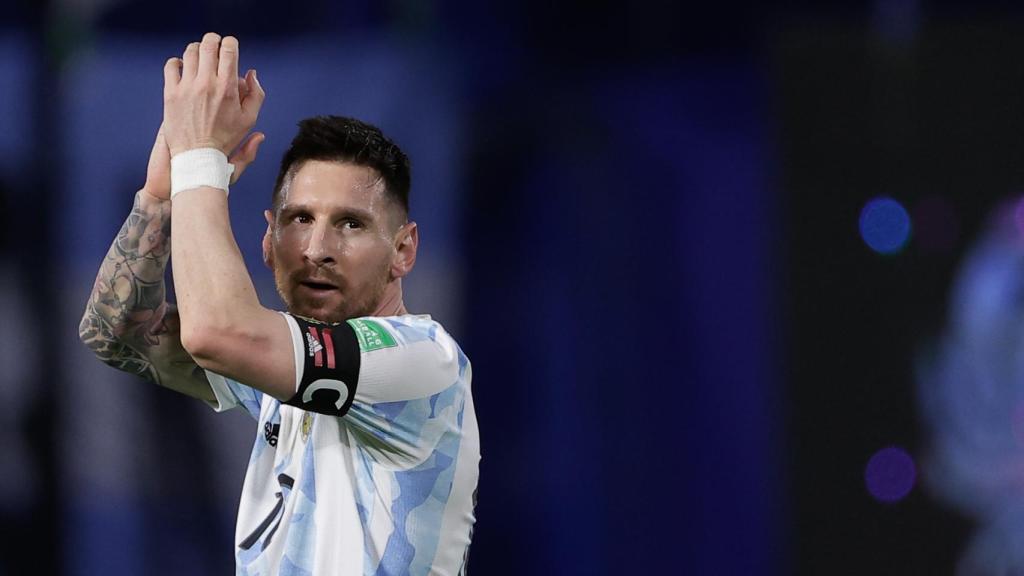 Leo Messi, con la selección de Argentina