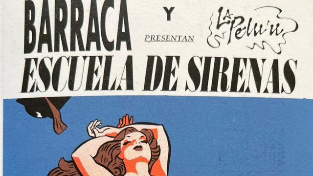 Cartel para Barraca, para ser sirena.