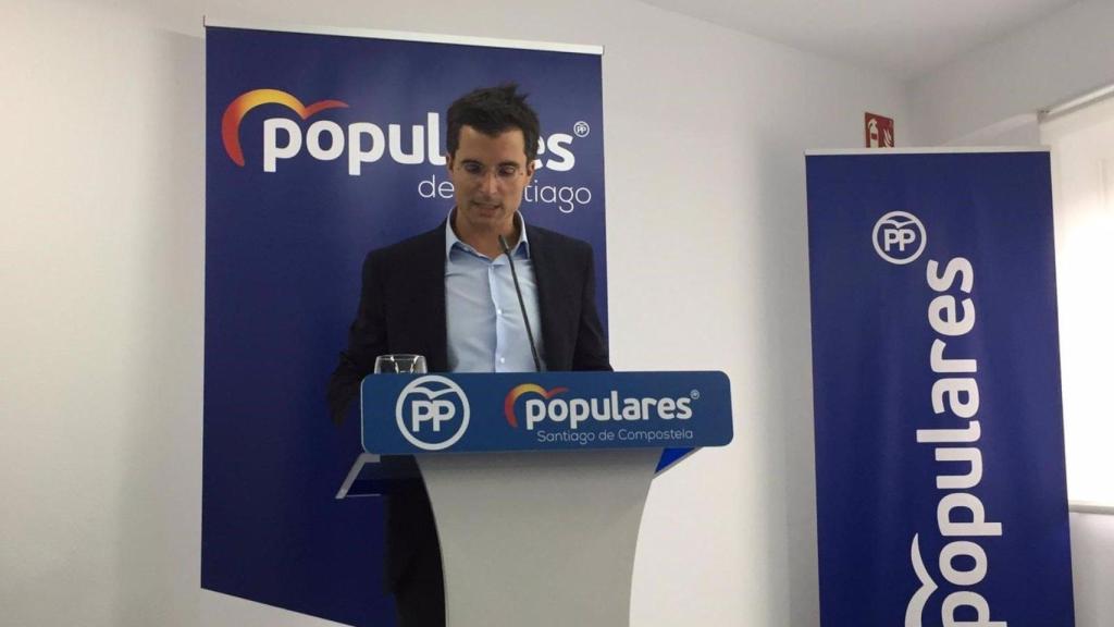 Borja Verea, presidente de la gestora del PP de Santiago.