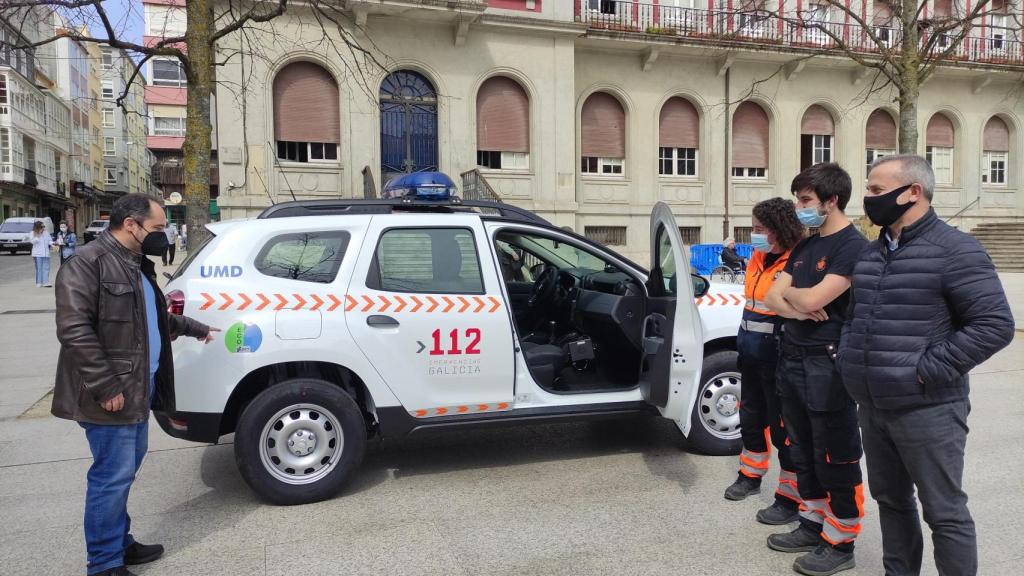 Presentación del primer coche ecológico para los servicios municipales de Ferrol.
