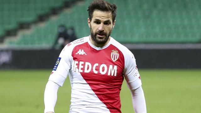 Cesc Fàbregas, en un partido del AS Mónaco