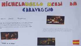 El trabajo presentado por los alumnos. Imagen publicada por El Mundo y El Heraldo del Henares.