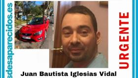 Juan Bautista Iglesias Vidal, desaparecido en Cambre (A Coruña) el jueves 24 de marzo.