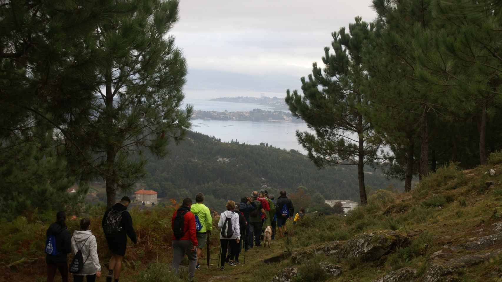 Una de las rutas de senderismo del ayuntamiento de Baiona.