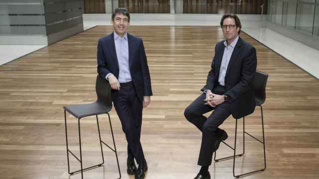 Los presidentes de Accenture y Alfa Consulting, Domingo Mirón y Joaquín Escoda.