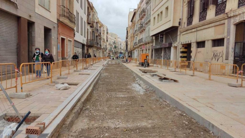 Estado de calle Carretería este lunes.