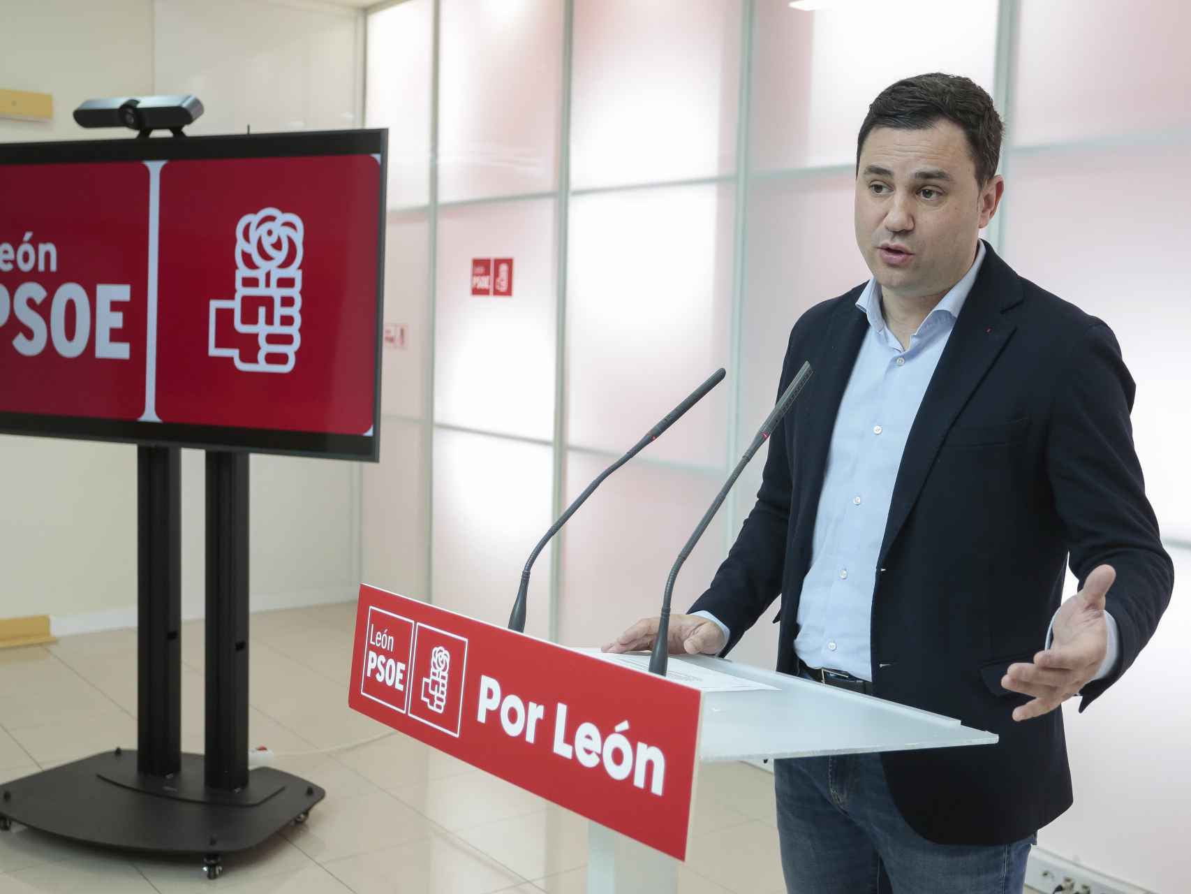 Imagen de archivo de Javier Alfonso Cendón, dirigente del PSOE de León.