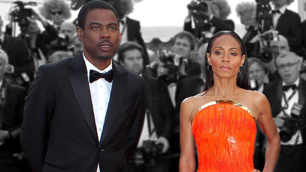 Jada Pinkett-Smith y Chris Rock, durante la promoción de la película 'Madagascar'.