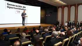 El presidente del Gobierno, Pedro Sánchez, durante su intervención en el tercer encuentro 'Generación de Oportunidades'.