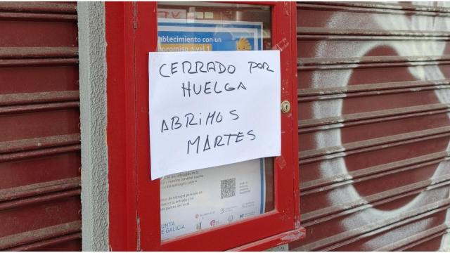 Cierre patronal de hostelería en A Coruña.