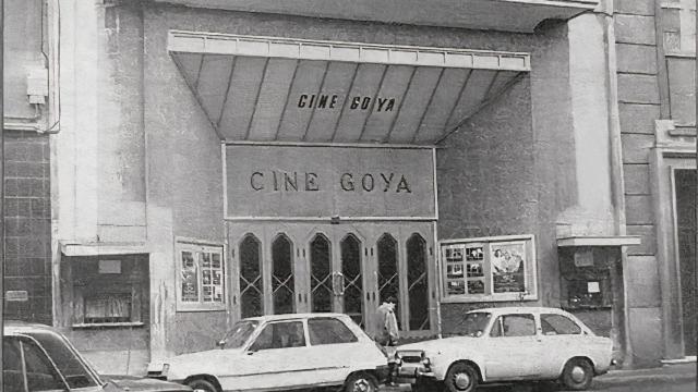 Fachada del desaparecido Cine Goya de A Coruña