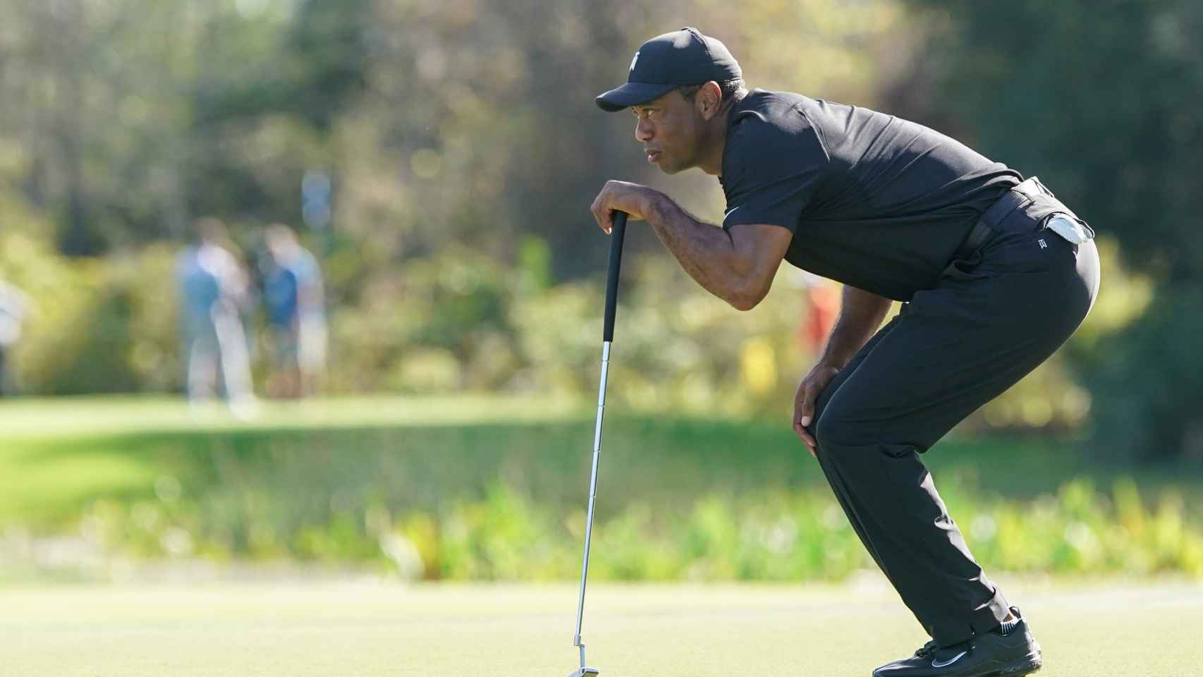 Tiger Woods, en el PNC Golf Championship en diciembre de 2021.