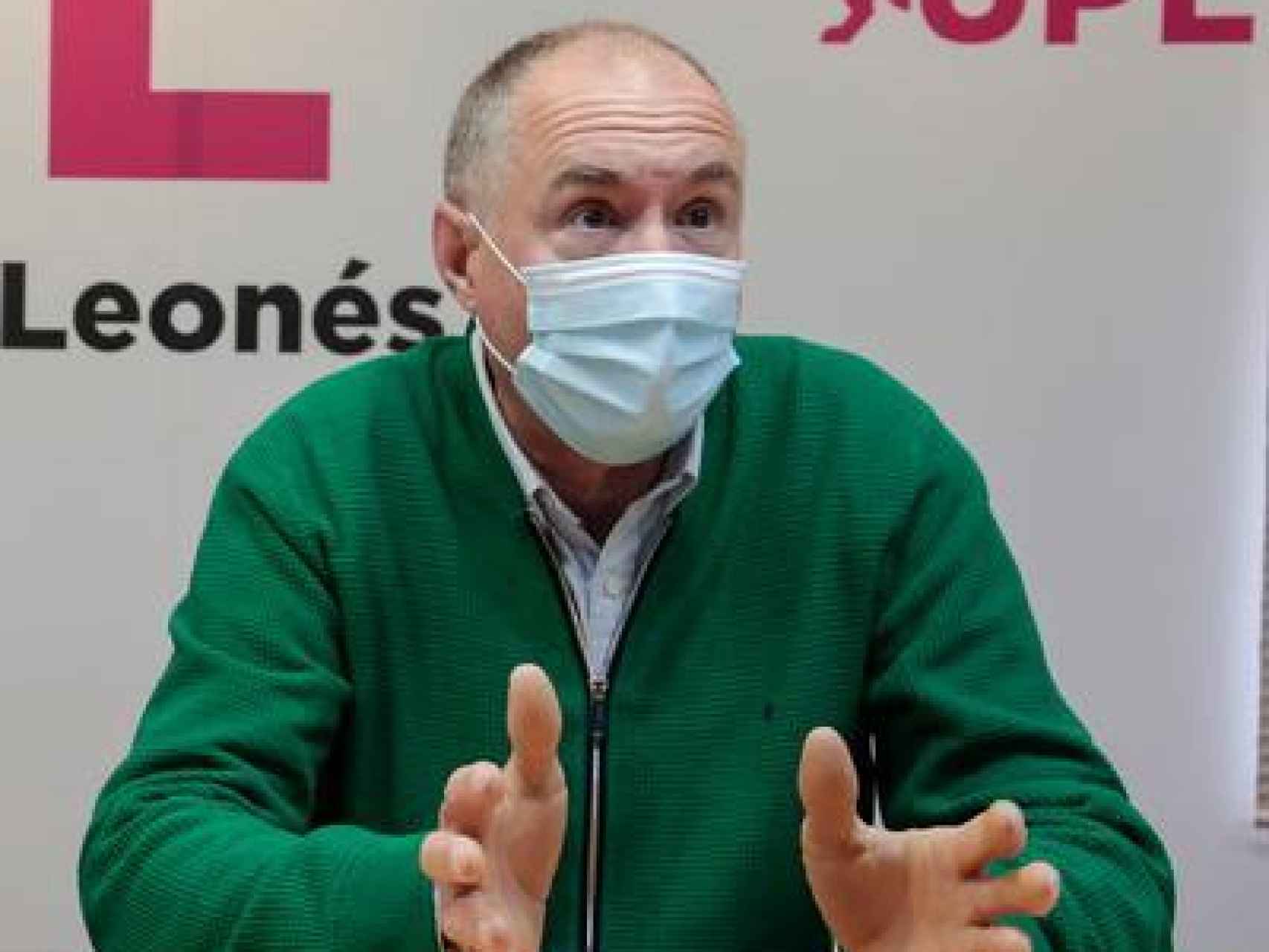 Imagen de archivo del líder del grupo municipal de UPL en el Ayuntamiento de León, Eduardo López Sendino.