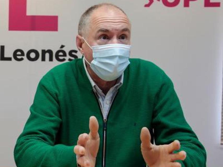 Imagen de archivo del líder del grupo municipal de UPL en el Ayuntamiento de León, Eduardo López Sendino.