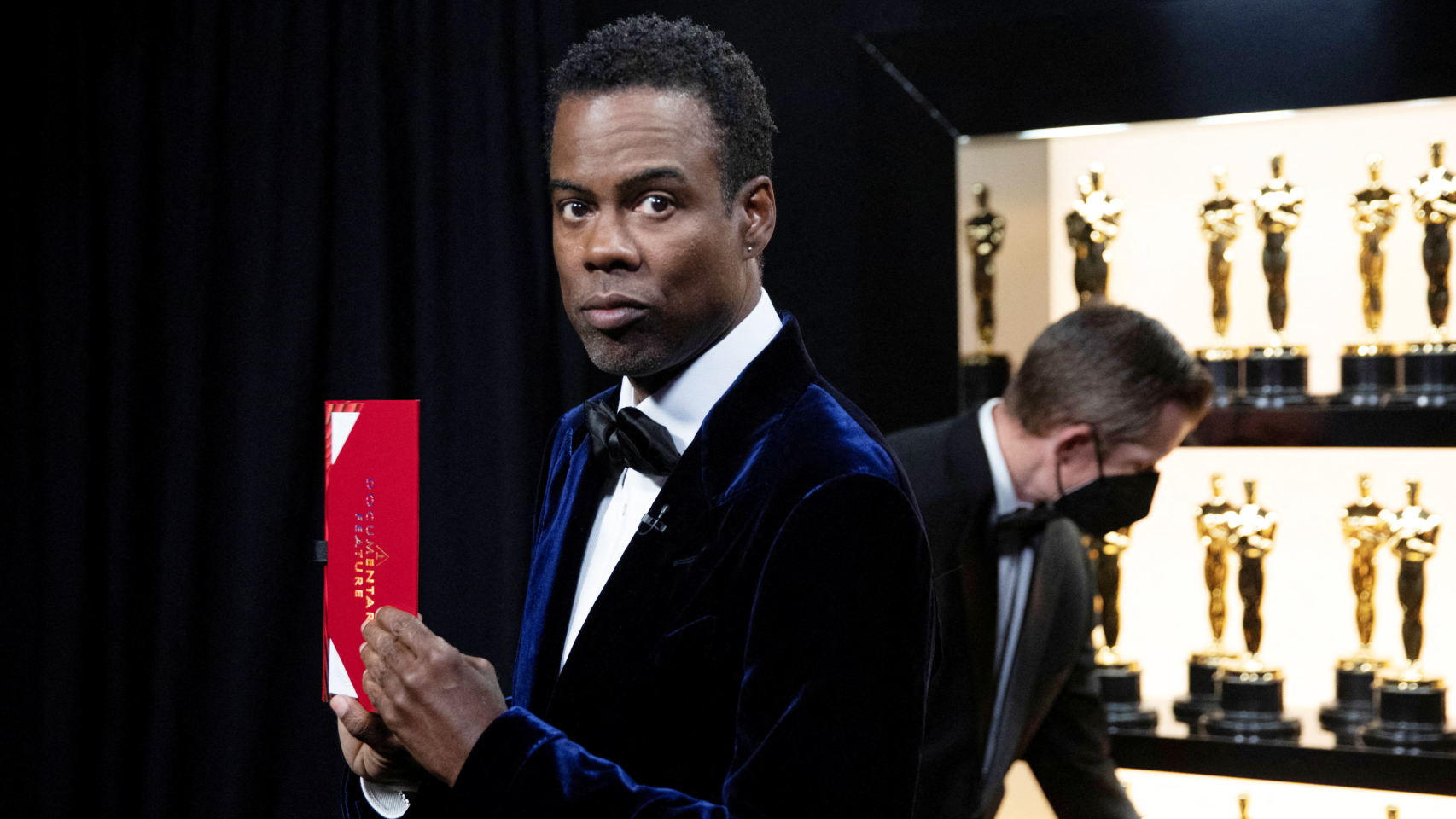 Chris Rock, en la gala de los Oscar minutos antes de su altercado con Will Smith | Foto: Reuters