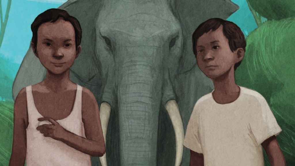 Ilustración de Jordi Solano para la portada de 'Alma de elefante', de Andrea Maceiras, Premio Anaya 2020