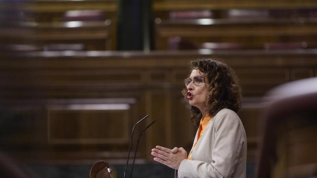 María Jesús  Montero, en el Congreso de los Diputados.