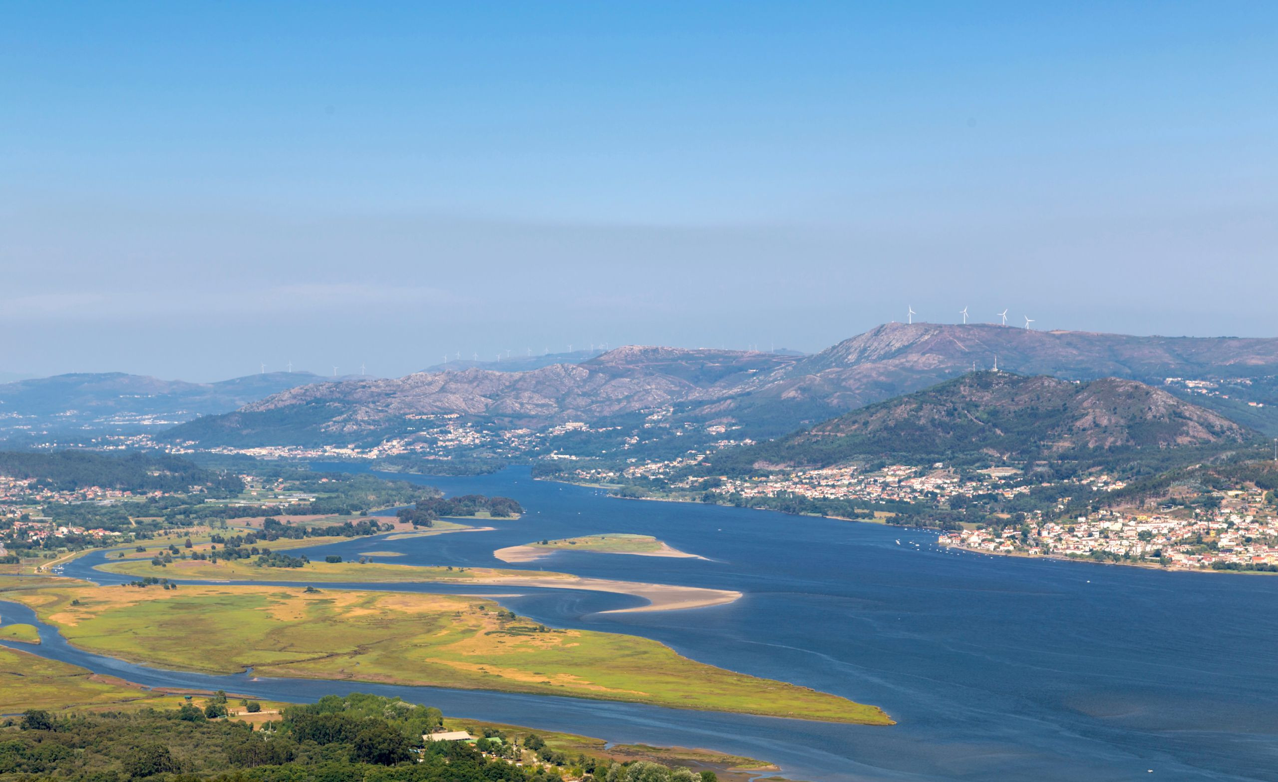 Vista del río Miño desde Santa Trega, en A Guarda. Foto: Shutterstock