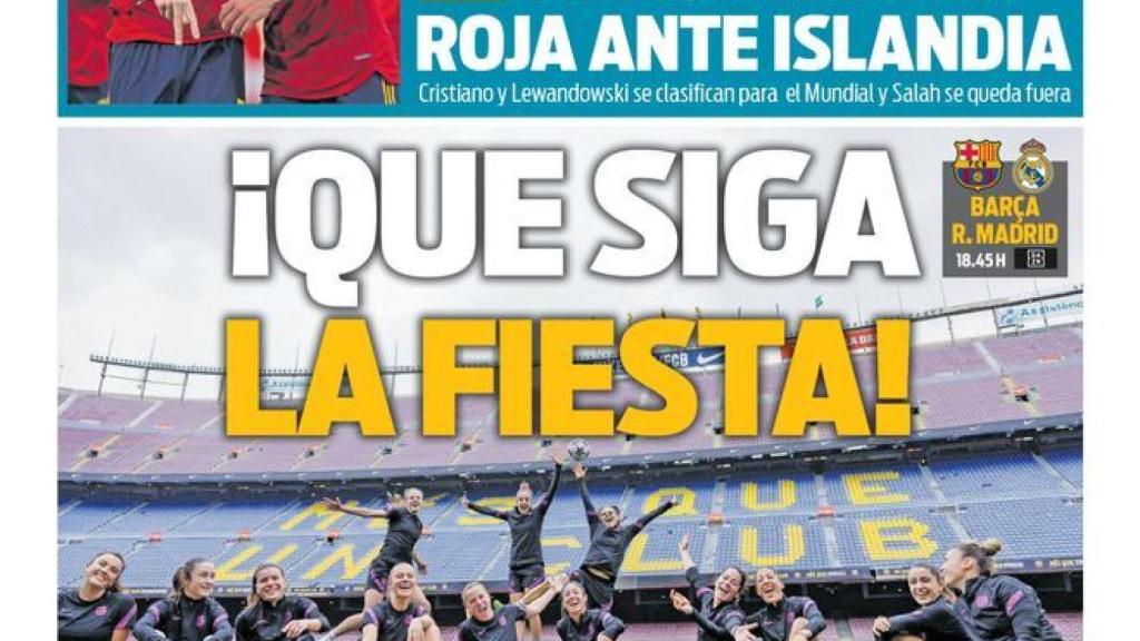 La portada del diario Sport (30/03/2022)