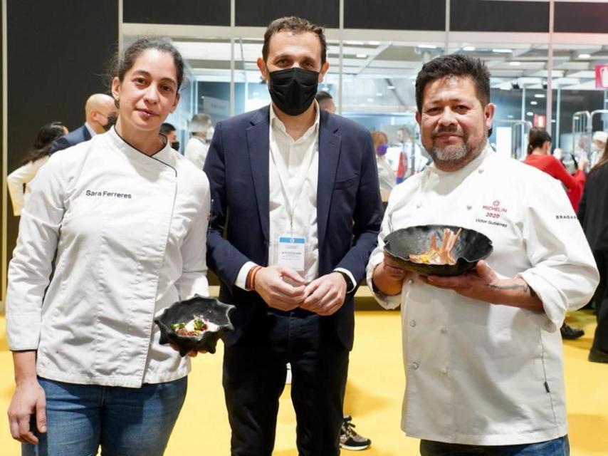 Conrado Iscar junto a Víctor Gutiérrez en Madrid Fusión