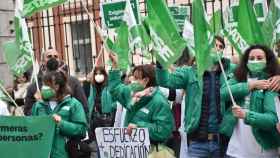 Manifestación enfermeras Castilla y León