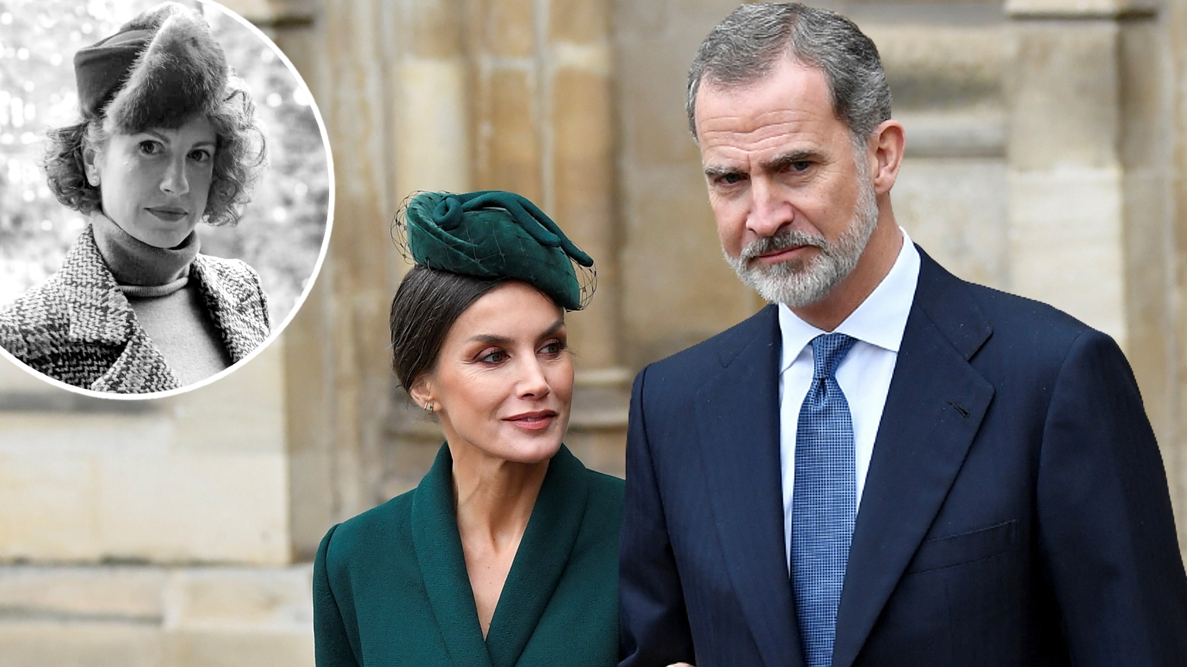 Letizia luce un tocado de Balel creado por Isabel Terroso | Foto: Reuters