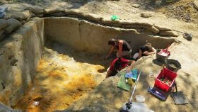 Proceso de excavación de Aranbaltza II. / Foto: Joseba Rios-Garaizar