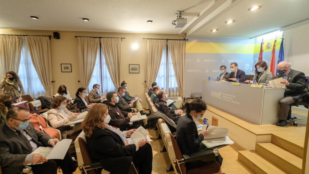 'Comisión regional para la ordenación, coordinación, e integración sociolaboral de los flujos migratorios laborales en campañas agrícolas'.  Foto: Delegación de Gobierno en Castilla-La Mancha.