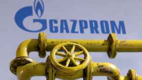 El logo de Gazprom.