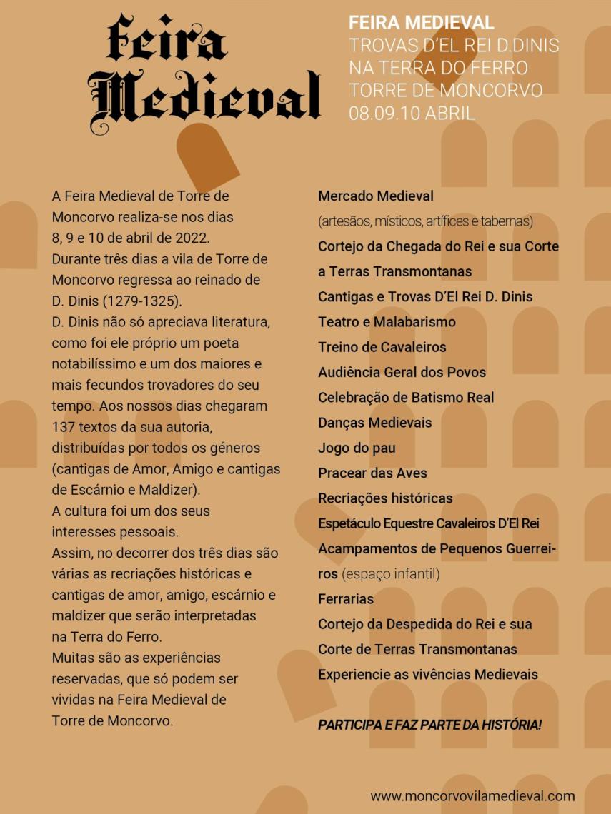 Programa Feria Medieval Moncorvo