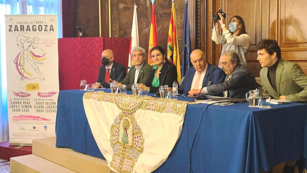 Acto de presentación de la corrida de toros de Zaragoza