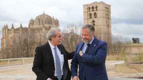 El presidente del Consejo Consultivo de; y el presidente de las Cortes, Carlos Pollán | ICAL - JL Leal