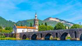 El puente romano de Ponte de Lima (Portugal).