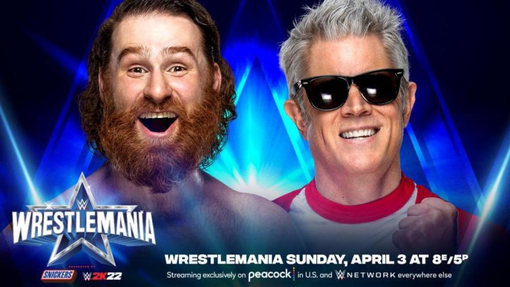 Sami Zayn vs. Johnny Knoxville, en Wrestlemania 38